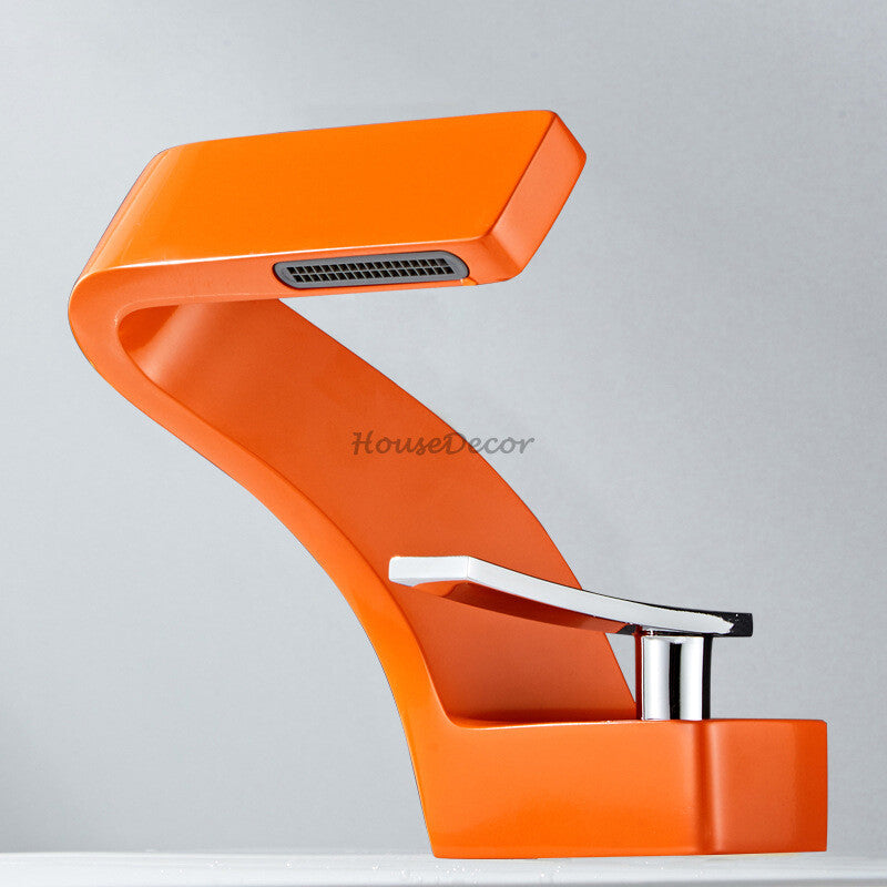 Modern bath shower mixer tap waterfall spout additional view