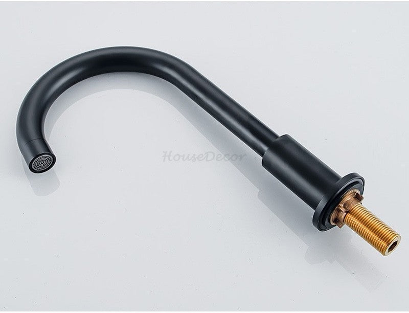 Modern bath shower mixer tap dual handle control additional view