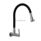 Modern kitchen sink mixer tap swivel spout main view