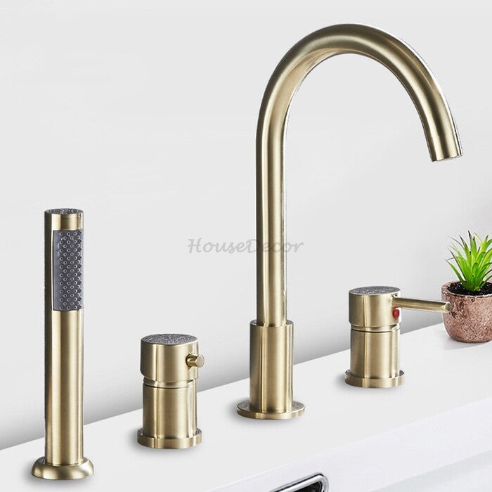 Modern bath shower mixer tap handheld shower set additional view