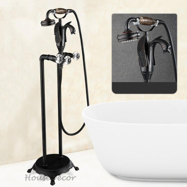 Modern bath shower mixer tap floor mounted design additional view