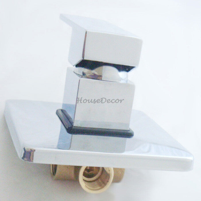 Modern bath shower mixer tap wall mounted design detail view