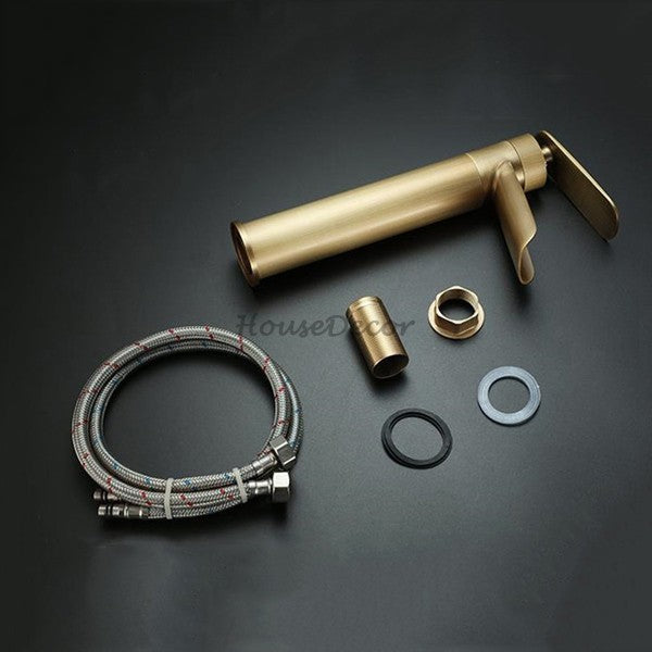 Modern bath shower mixer tap waterfall spout additional view