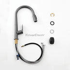 Modern kitchen sink mixer tap pull out spray additional view