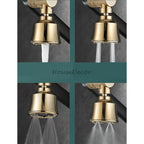 Gold Brass bath shower mixer tap swivel spout additional view