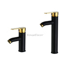 Matte Black bath shower mixer tap deck mounted design main view