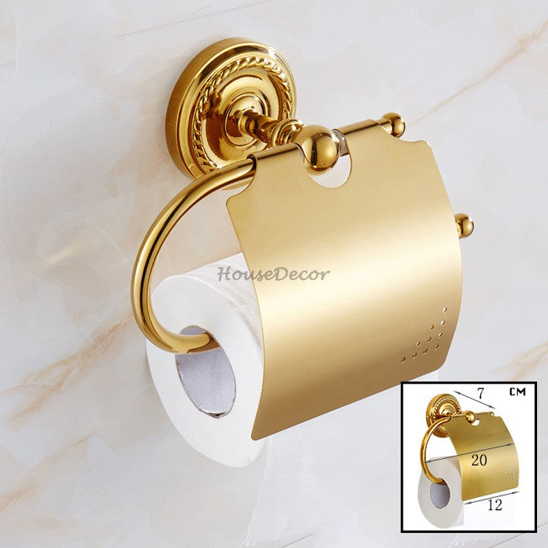Gold Brass towel rack detailed product view detail view