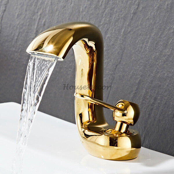 Brass bath shower mixer tap waterfall spout additional view
