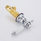 Chrome Ceramic bath shower mixer tap 3 hole installation additional view