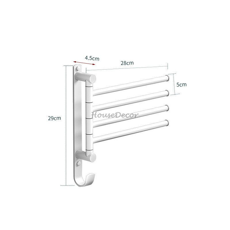 Modern Brass towel rack swivel spout additional view