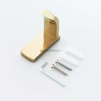 Gold toilet brush holder detailed product view additional view