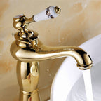Gold Ceramic bath shower mixer tap detailed product view detail view