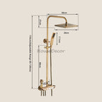 Brass shower head handheld shower set additional view