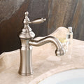 Brushed Nickel bath shower mixer tap single lever control main view