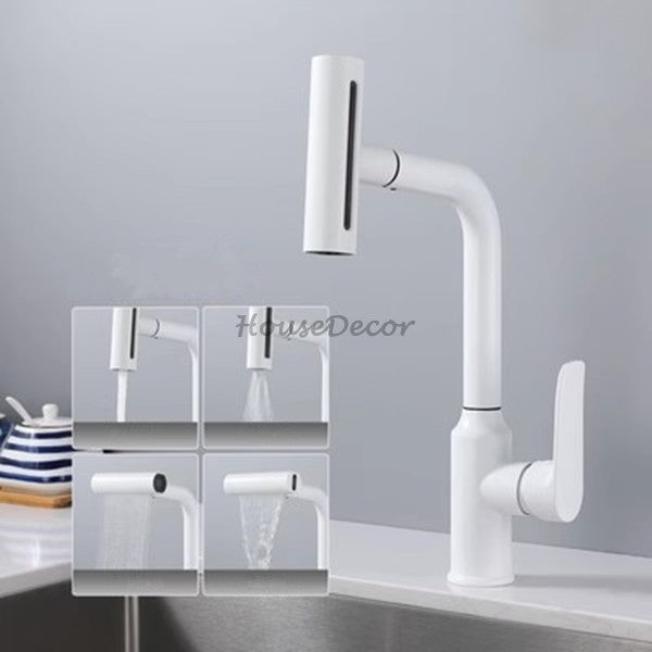 Modern kitchen sink mixer tap swivel spout additional view