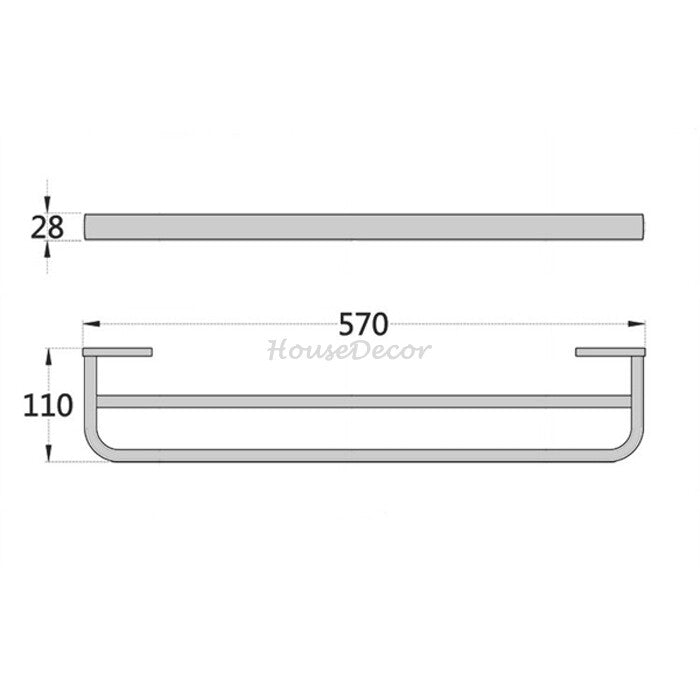Gold towel rack wall mounted design additional view
