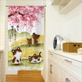 Modern Fabric doorway curtain room divider design main view