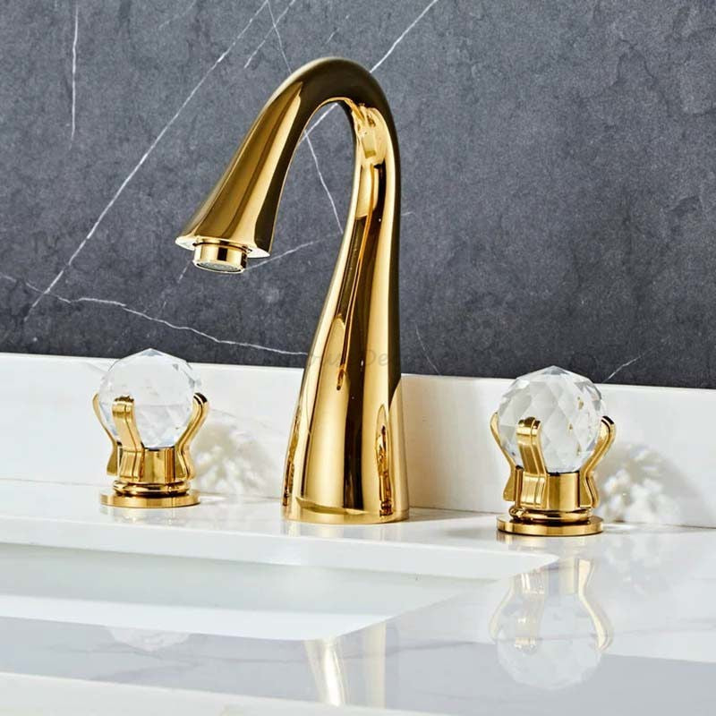 Modern bath shower mixer tap 3 hole installation additional view