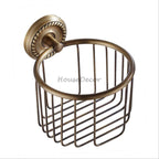 Antique Brass toilet paper holder wall mounted design main view