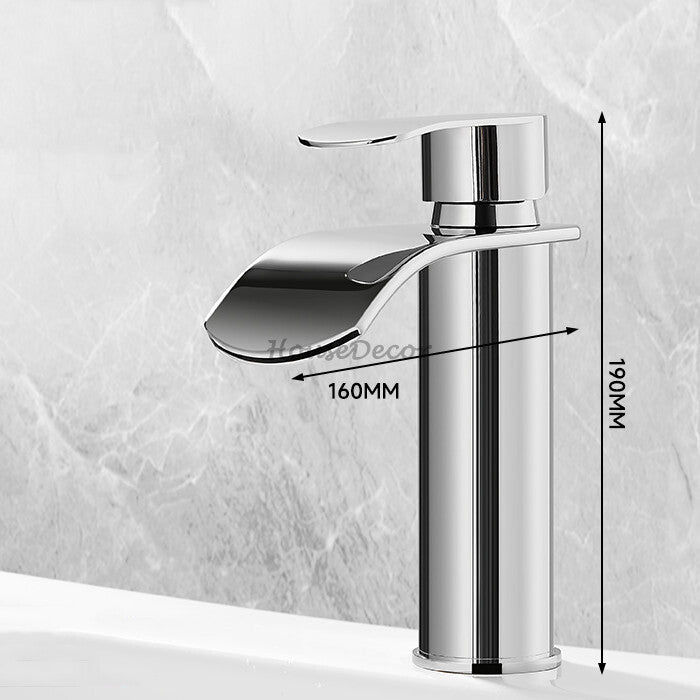 Modern bath shower mixer tap waterfall spout additional view