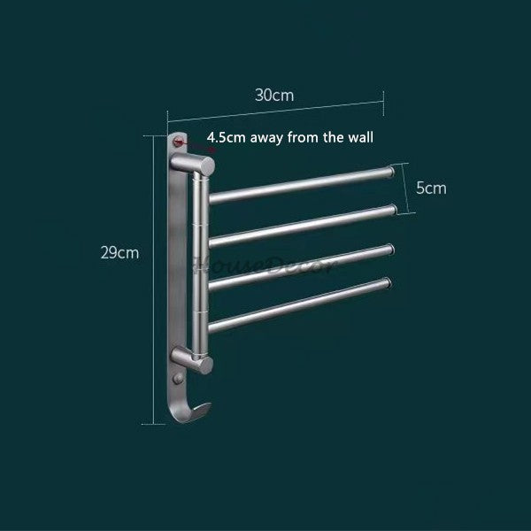Modern Brass towel rack swivel spout additional view