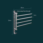 Modern Brass towel rack swivel spout additional view