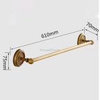 Antique Brass toilet paper holder detailed product view additional view