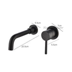 Black bath shower mixer tap wall mounted design additional view