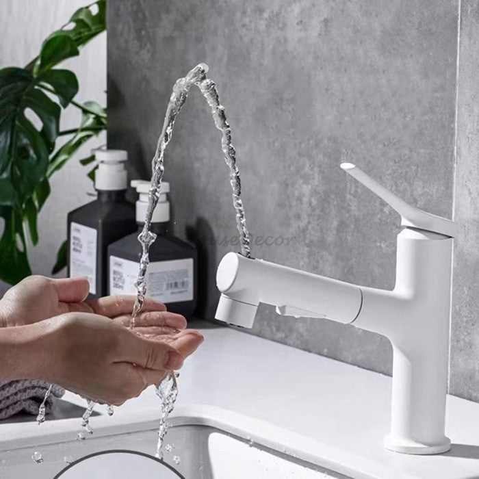 Modern kitchen sink mixer tap pull out spray additional view