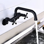 Modern kitchen sink mixer tap swivel spout detail view
