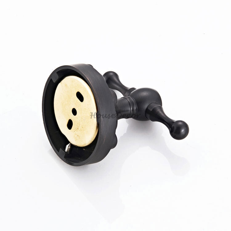 Black Brass robe hook detailed product view additional view