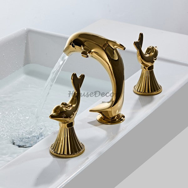 Modern bath shower mixer tap dual handle control additional view