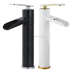Modern bath shower mixer tap waterfall spout main view
