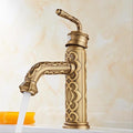 Modern bathroom basin mixer tap detailed product view main view