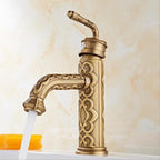 Modern bathroom basin mixer tap detailed product view main view