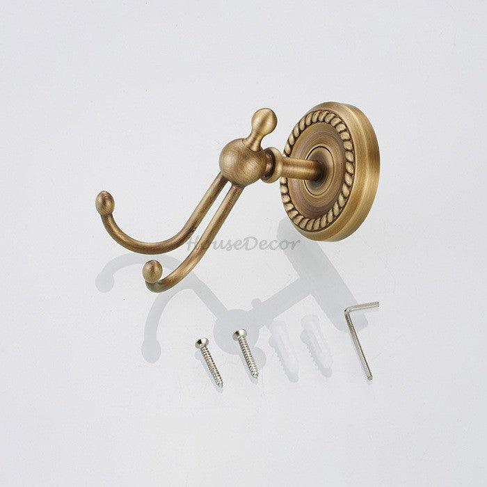 Antique Brass robe hook wall mounted design additional view