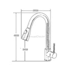 Modern bath shower mixer tap pull out spray additional view