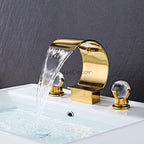 Modern bath shower mixer tap waterfall spout main view