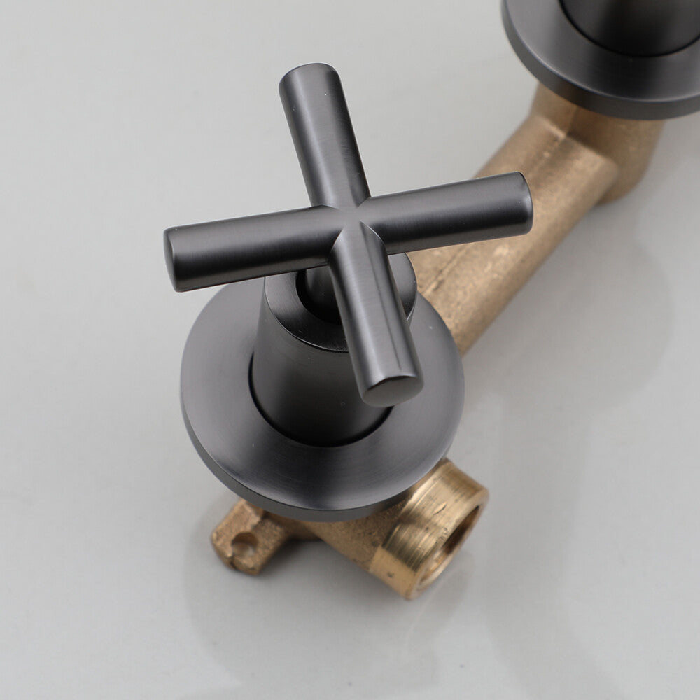 Brass bath shower mixer tap wall mounted design additional view