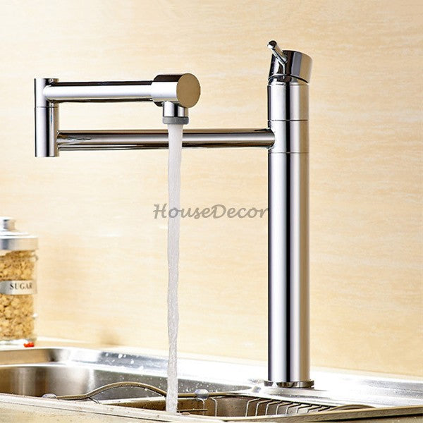 Modern Brass kitchen sink mixer tap single lever control additional view