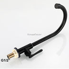 Matte Black kitchen sink mixer tap swivel spout additional view
