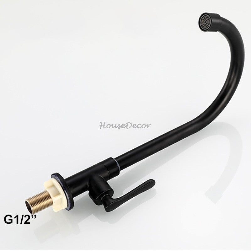 Matte Black kitchen sink mixer tap swivel spout additional view