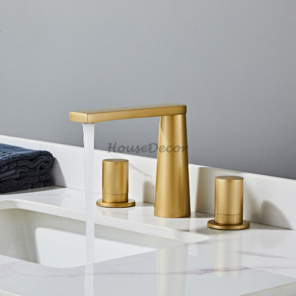Modern bath shower mixer tap 3 hole installation main view