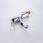 Modern bath shower mixer tap waterfall spout detail view