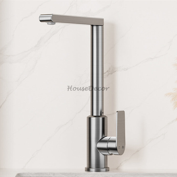 Modern kitchen sink mixer tap swivel spout additional view