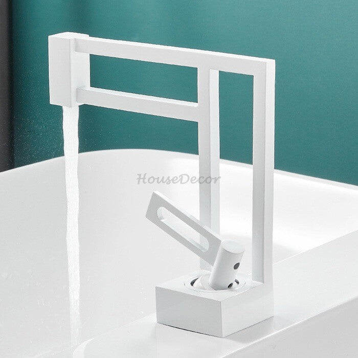 White bath shower mixer tap detailed product view detail view