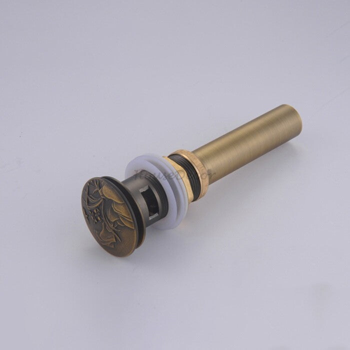 Antique Brass basin waste detailed product view additional view