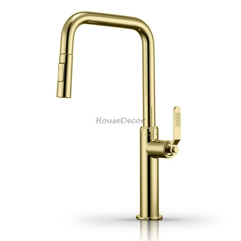 Modern kitchen sink mixer tap pull out spray additional view