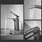 Modern bath shower mixer tap waterfall spout additional view
