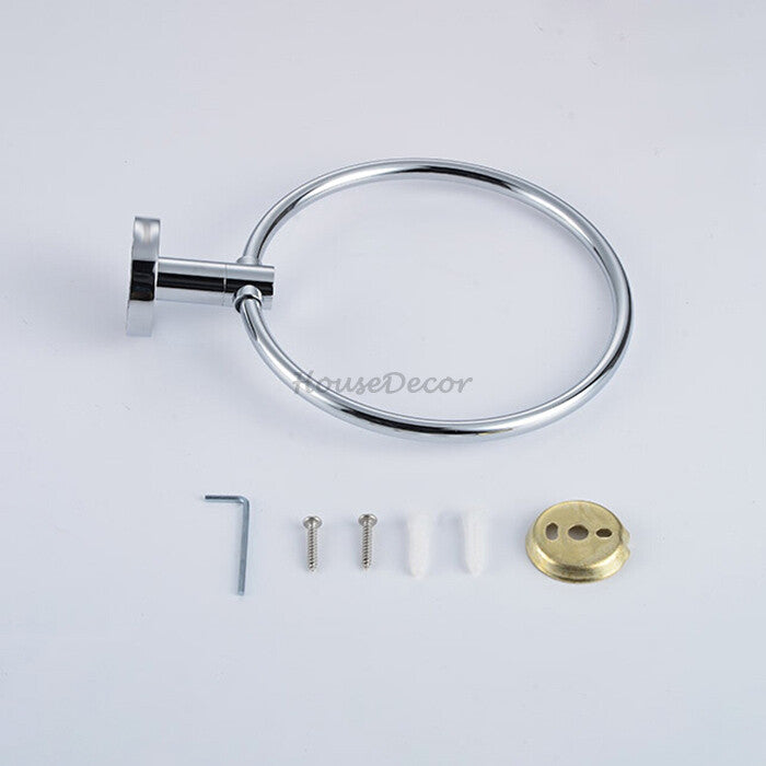 Chrome towel ring detailed product view detail view